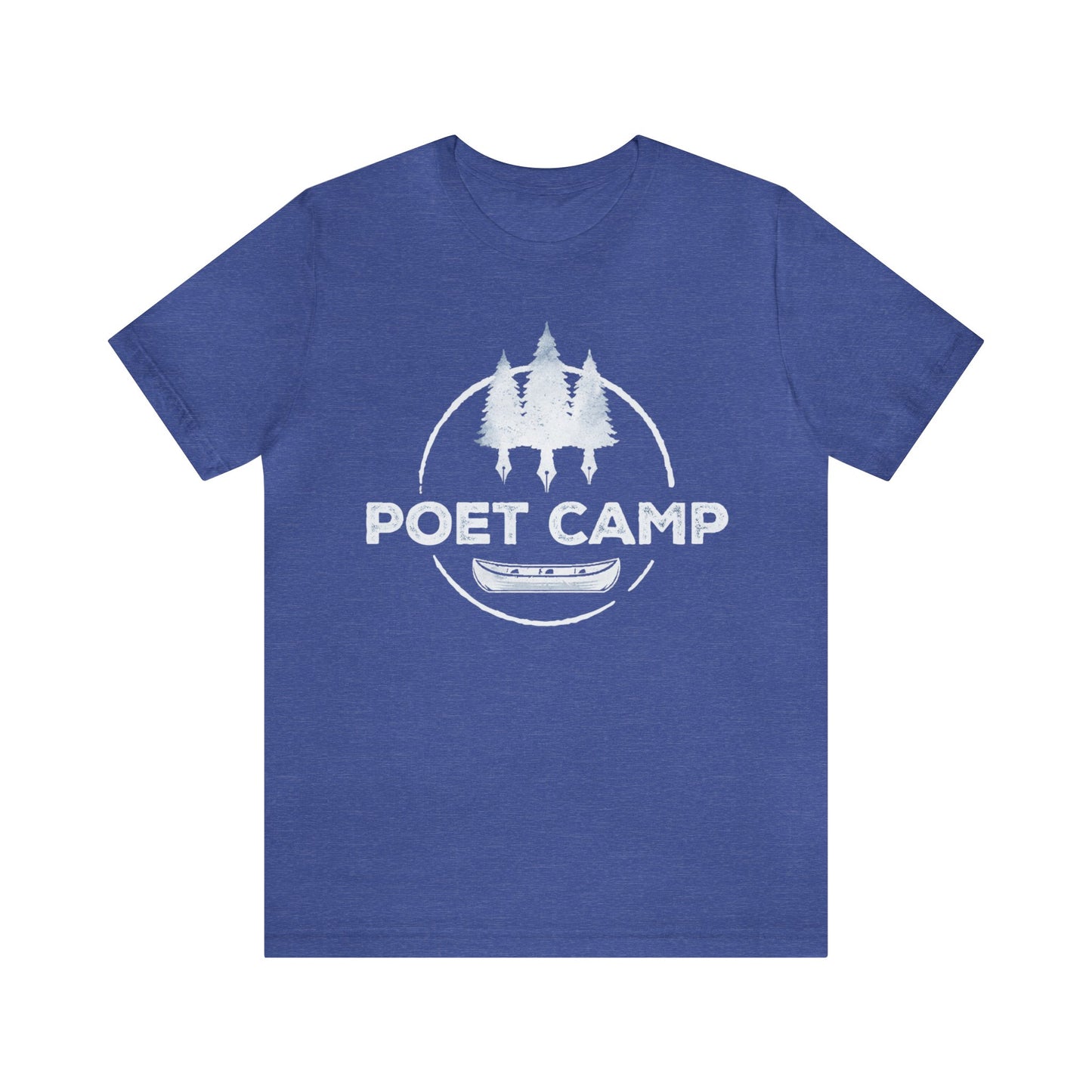 White Logo Poet Camp Short Sleeve Tee