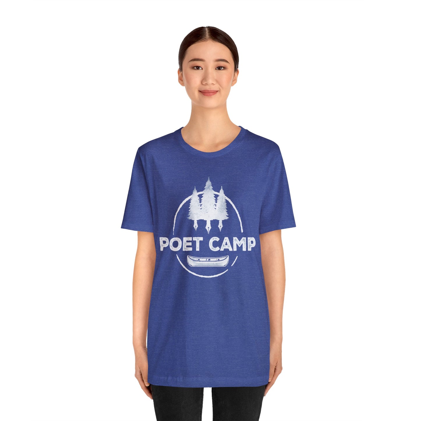 White Logo Poet Camp Short Sleeve Tee