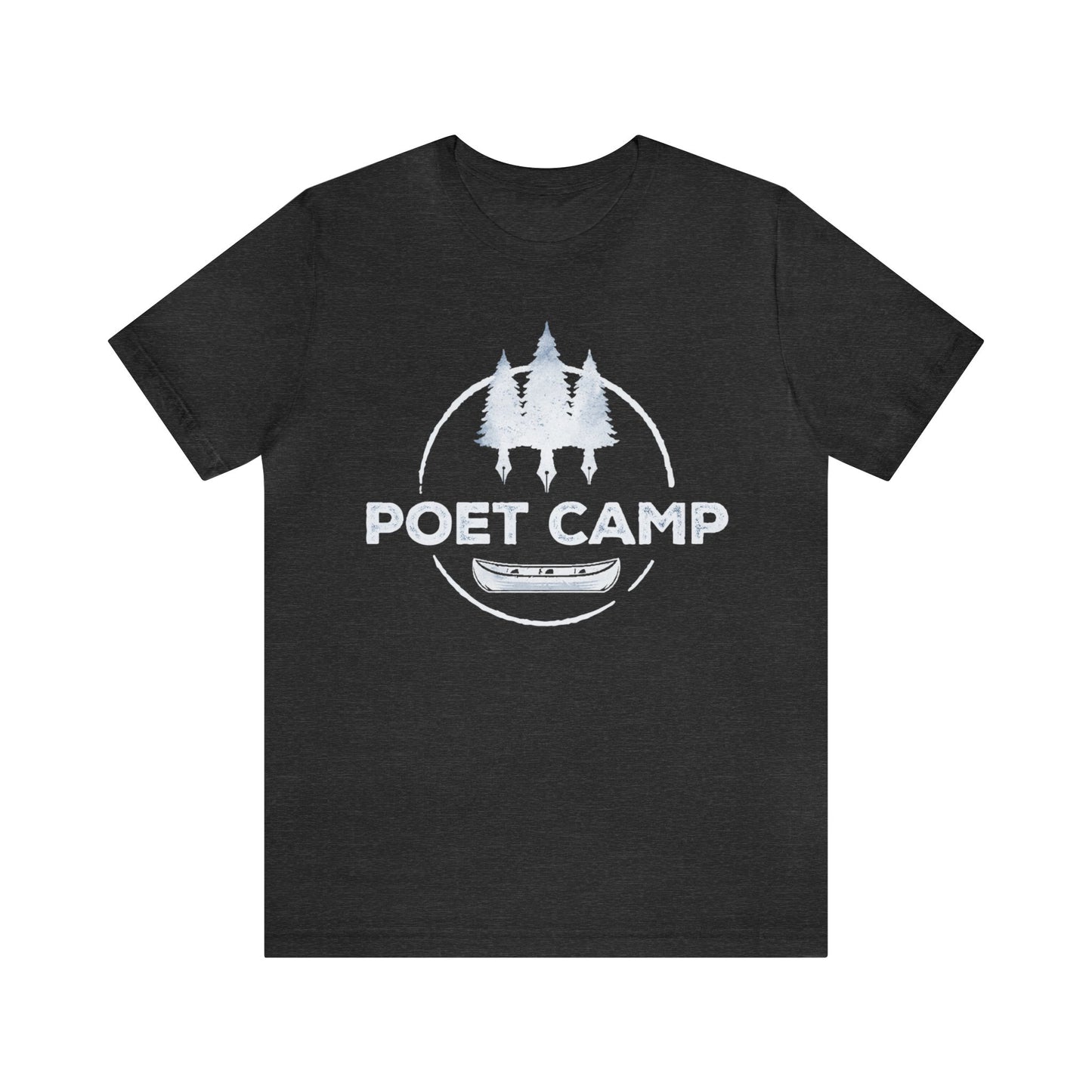 White Logo Poet Camp Short Sleeve Tee
