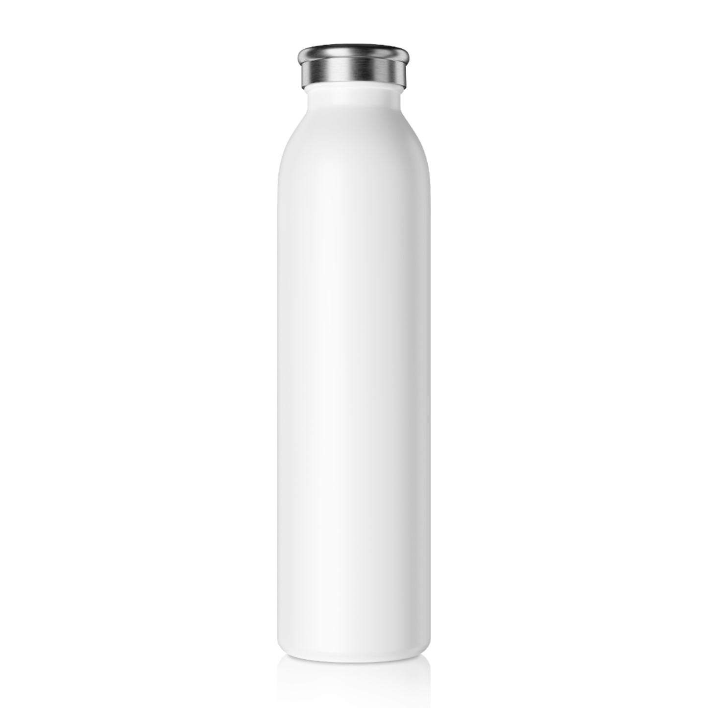 Slim Water Bottle (Teal text)