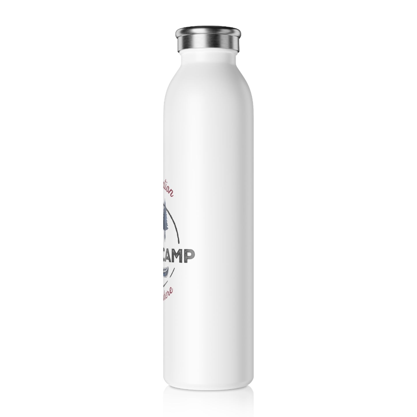 Slim Water Bottle (Red text)