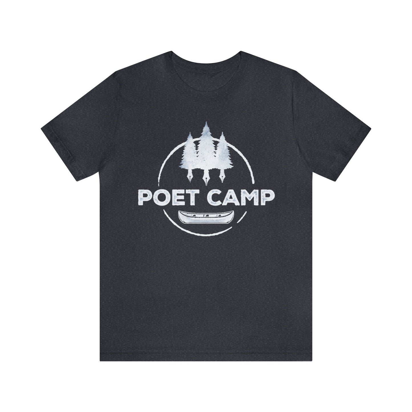 White Logo Poet Camp Short Sleeve Tee