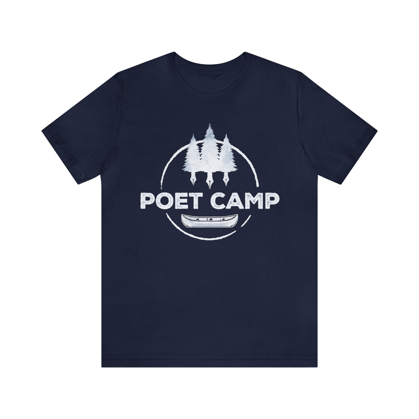 White Logo Poet Camp Short Sleeve Tee