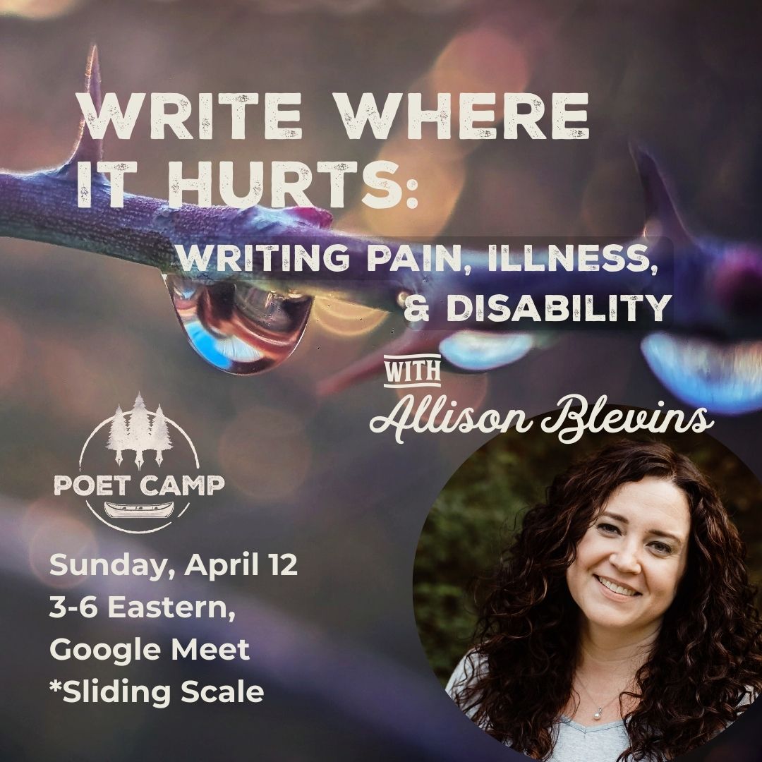 Write Where it Hurts: Writing Pain, Illness, and Disability with Allison Blevins